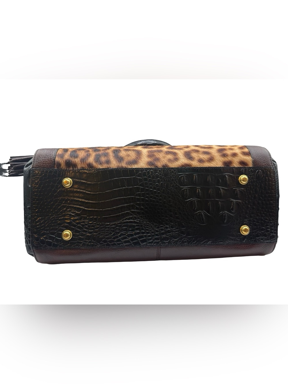 Brahmin Anna satchel w/ Calf hair design - Picture 4 of 12